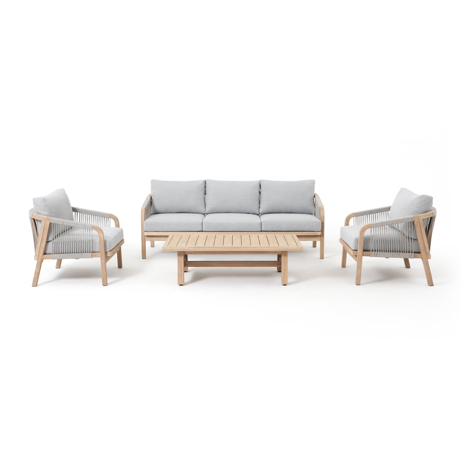 Thalea 5-Seater Wooden Outdoor Conversation Sofa Set