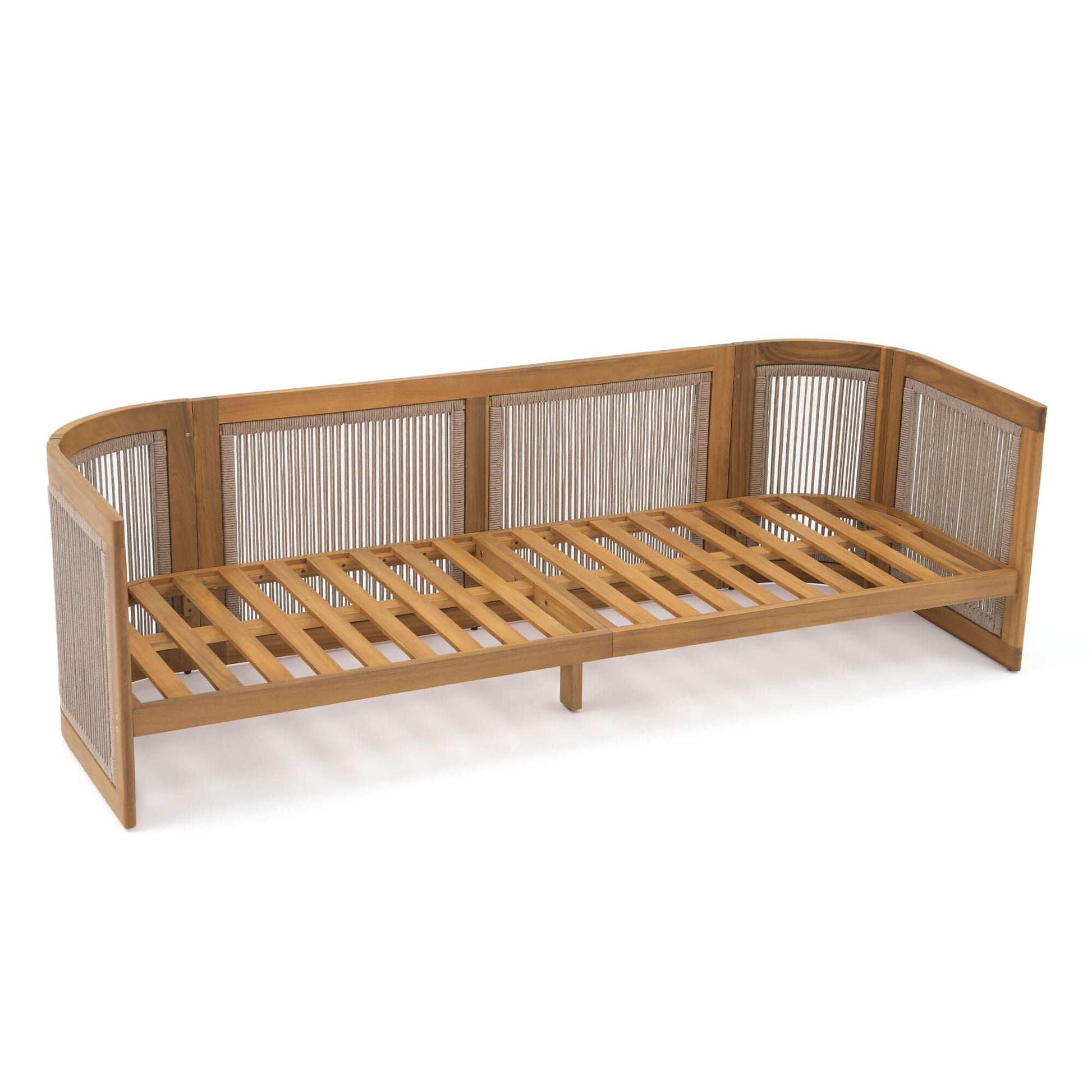 Mori outdoor sofa Wooden frame detail- Sunsitt Modern Premium Patio Outdoor Furniture