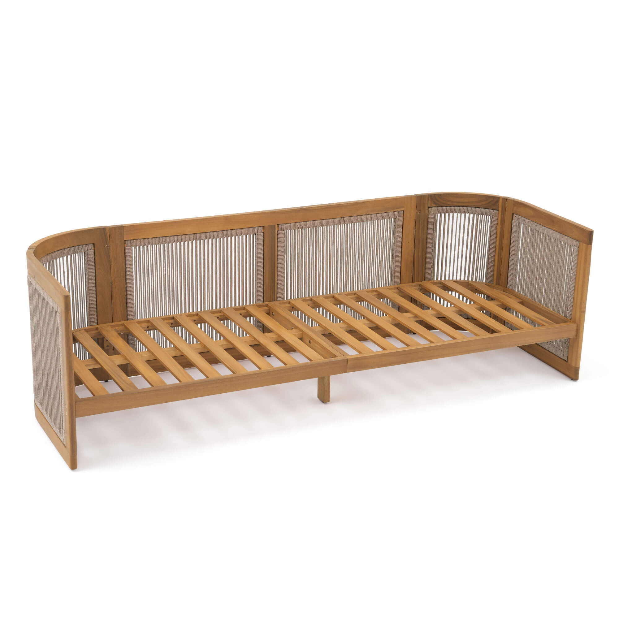 Mori outdoor sofa Wooden frame detail- Sunsitt Modern Premium Patio Outdoor Furniture