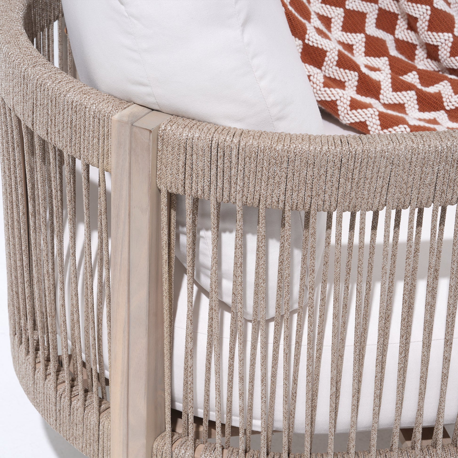 Foristern Wooden Outdoor furniture Set , Rope Detail - Sunsitt Modern Outdoor Furniture