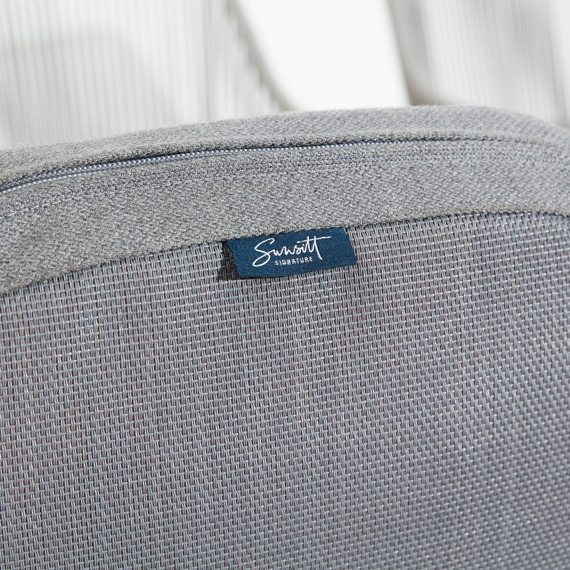 Natural Collection - Coronado Dining Arm Chairs, high-quality grey cushion, water-resistant fabric, soft foam- Sunsit Signature