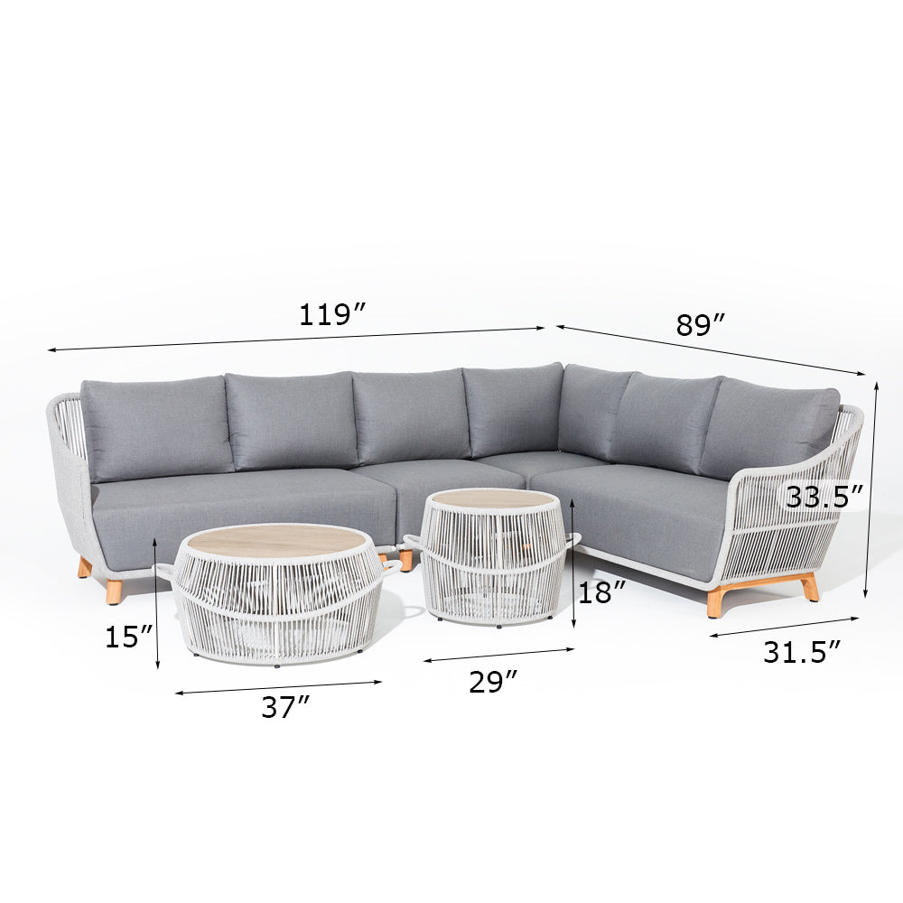plena sectional size