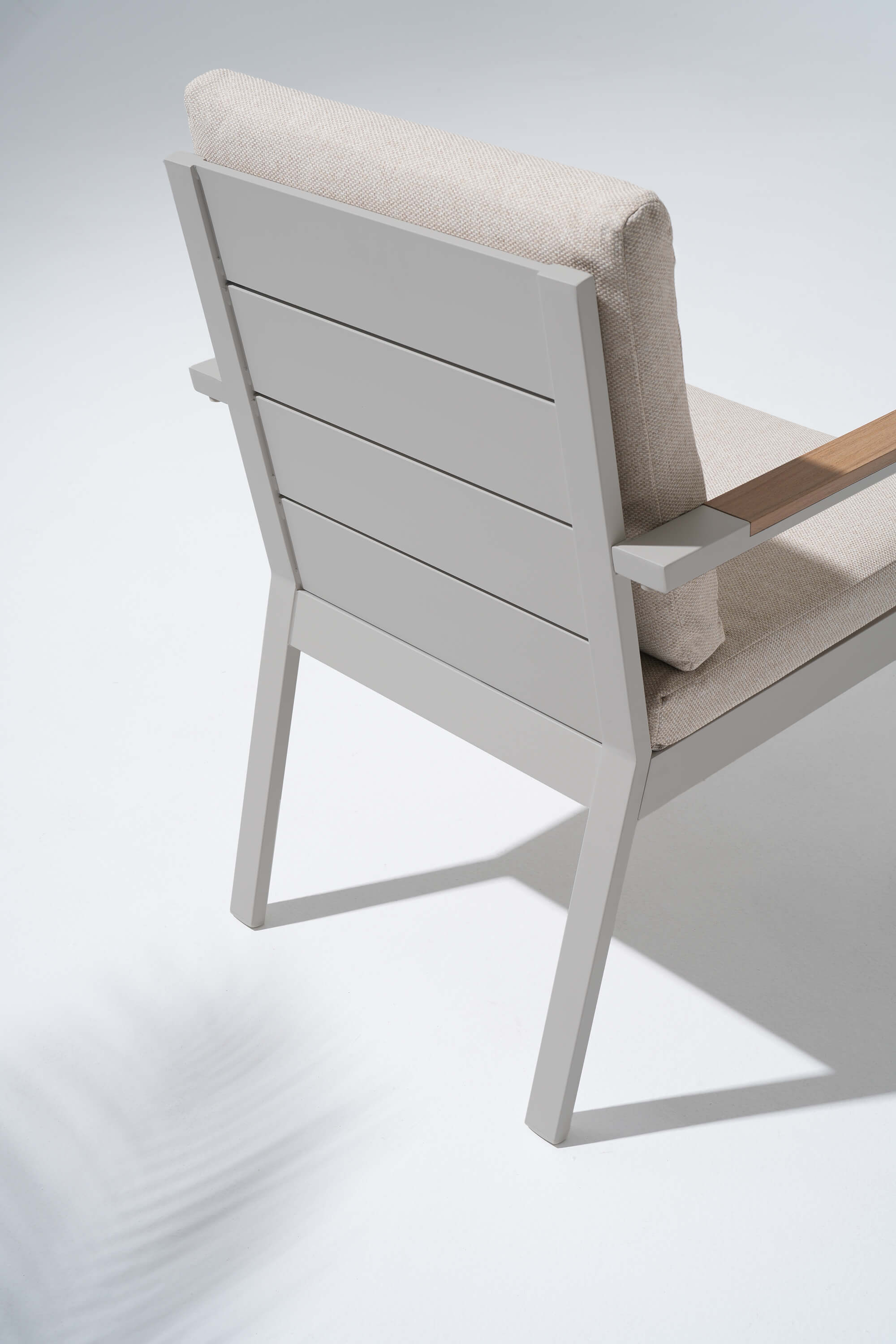 Addison Outdoor Aluminum Dining Chair, Linen Cushions