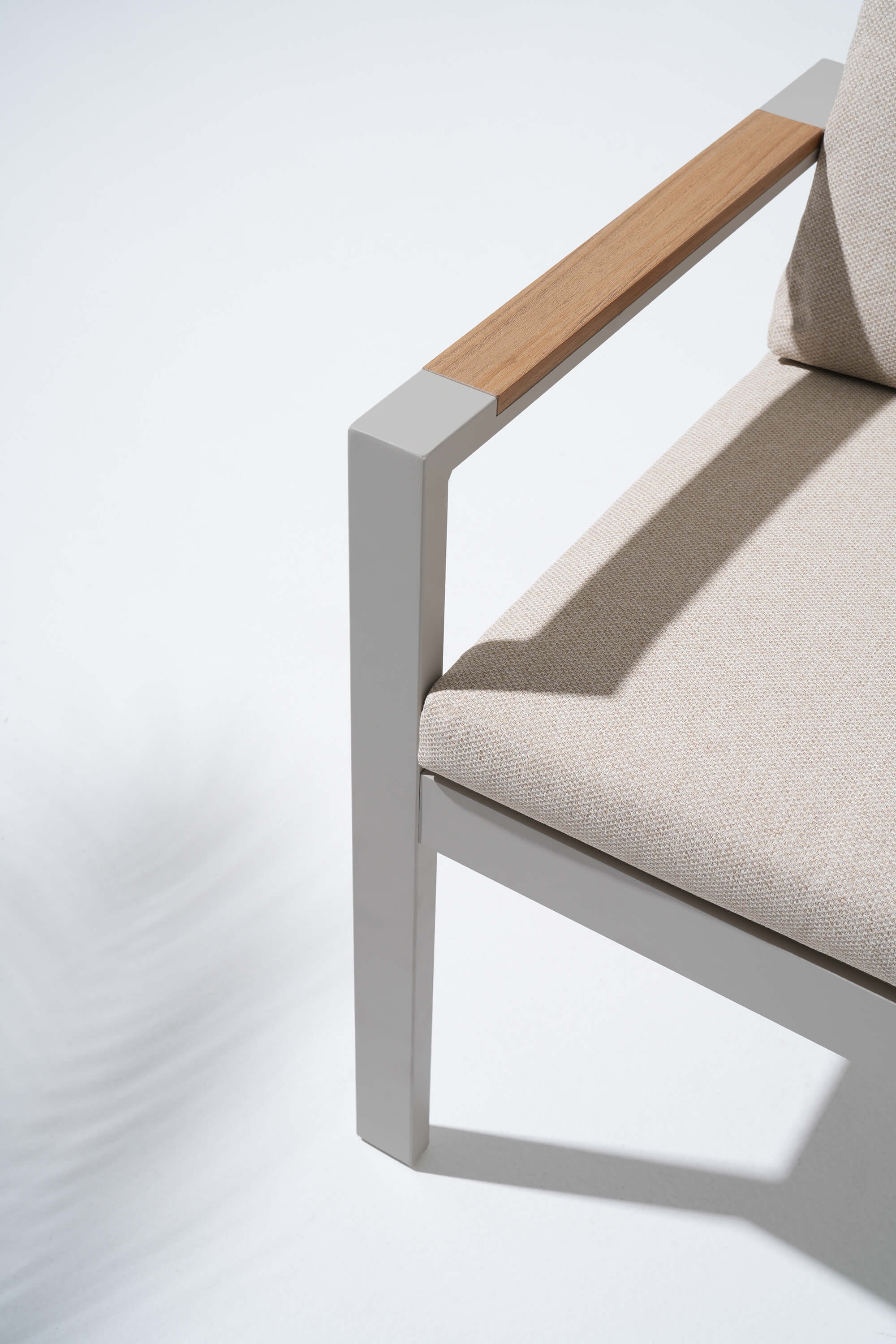 Addison Outdoor Aluminum Dining Chair, Linen Cushions