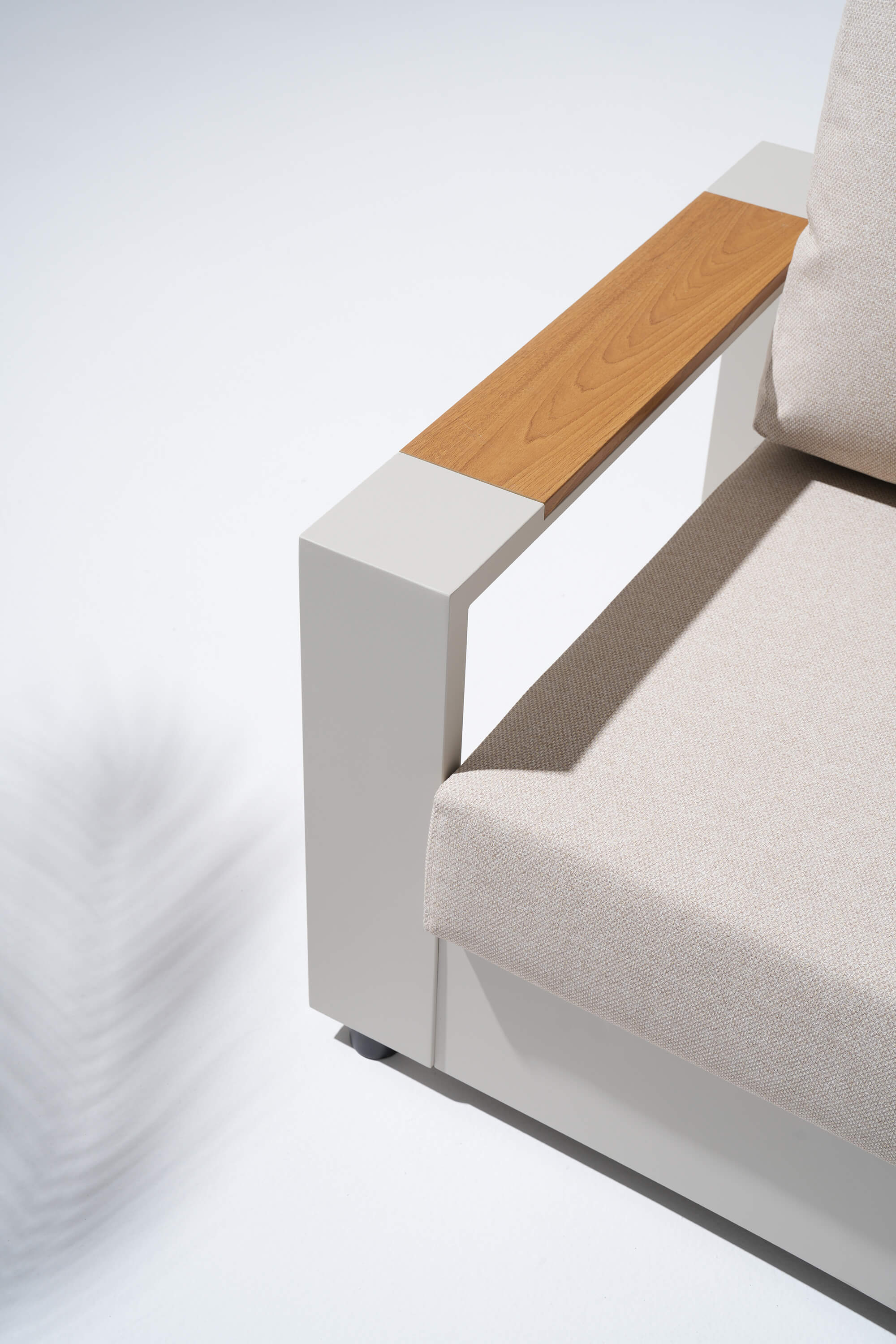 Addison Aluminum Outdoor Lounge Chair, Linen Olefin Cushion,Set of 2