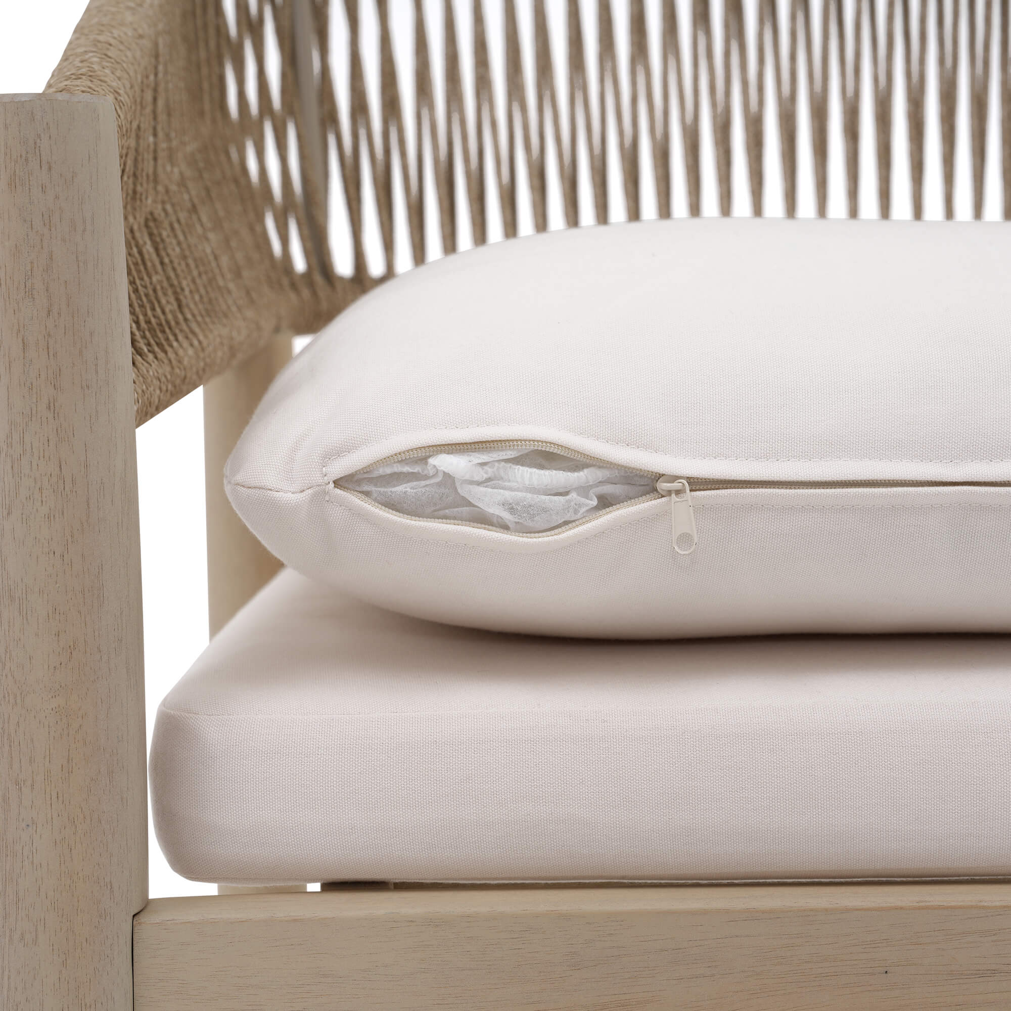 Lira Compact Wooden Outdoor Dining Set with Umbrella Hole for 8 People, 83"