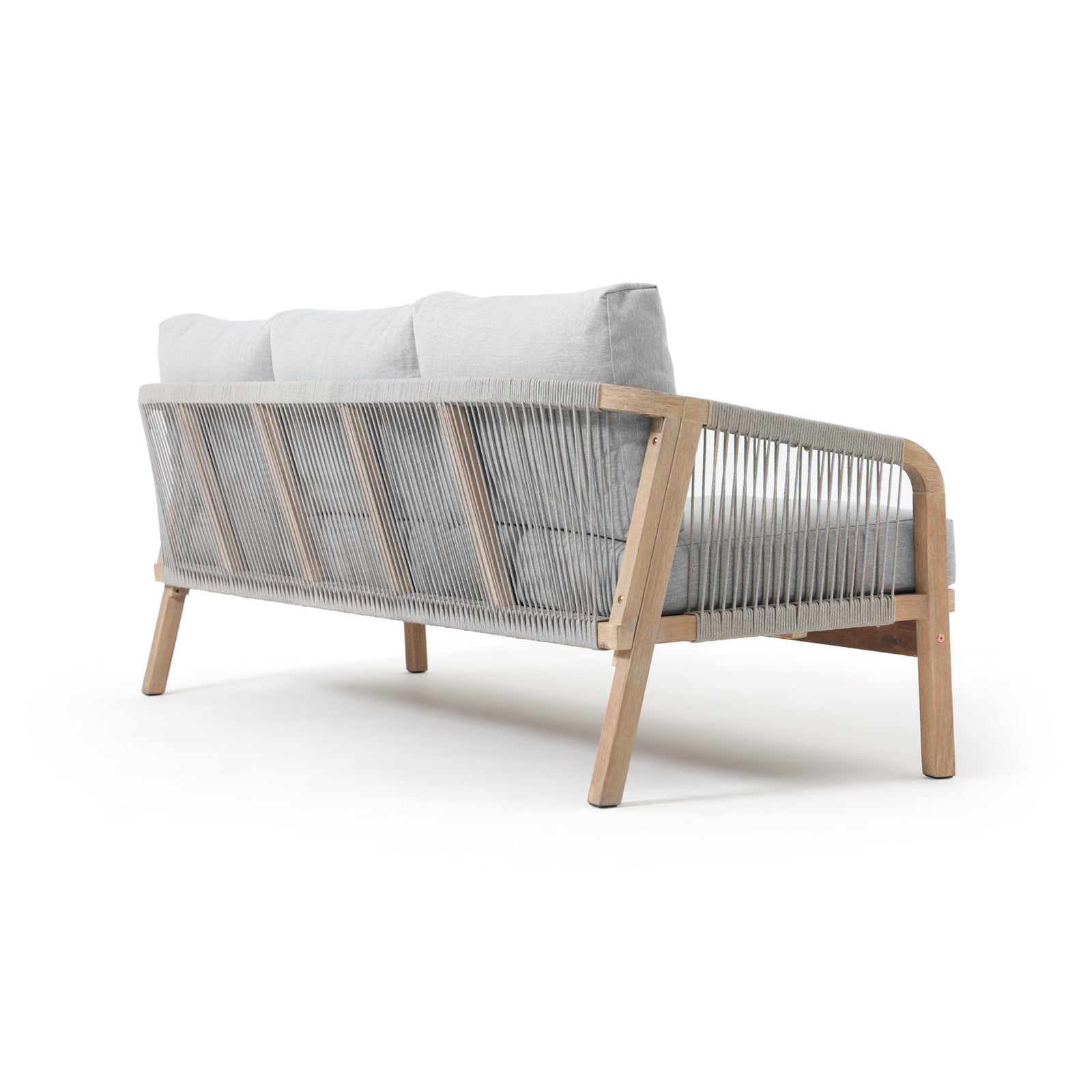 Thalea 3-Seat Wooden Outdoor Sofa With Cushions