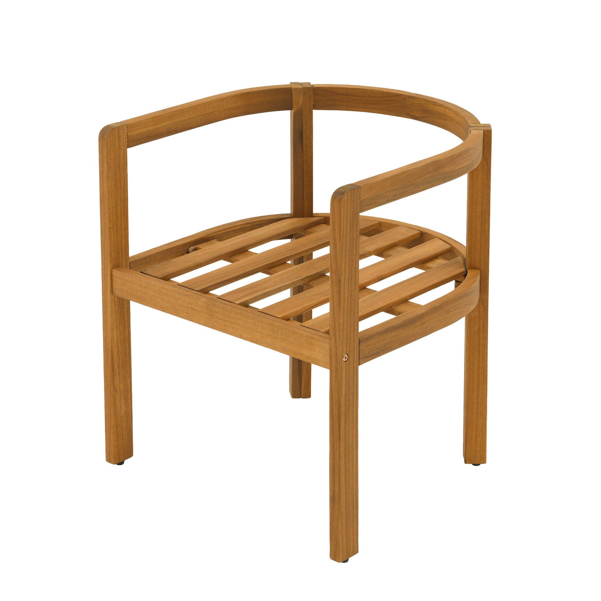 curved dining chairs with wood frame detail- Sunsitt Modern Premium Patio Outdoor Furniture