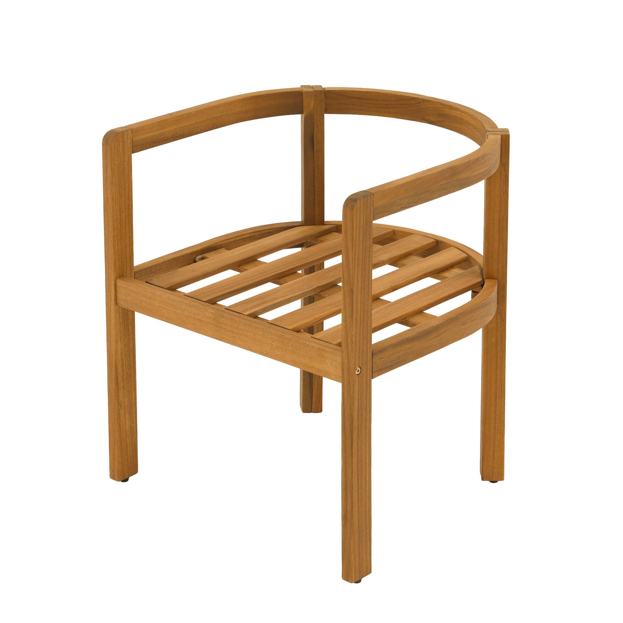 curved dining chairs with wood frame detail- Sunsitt Modern Premium Patio Outdoor Furniture