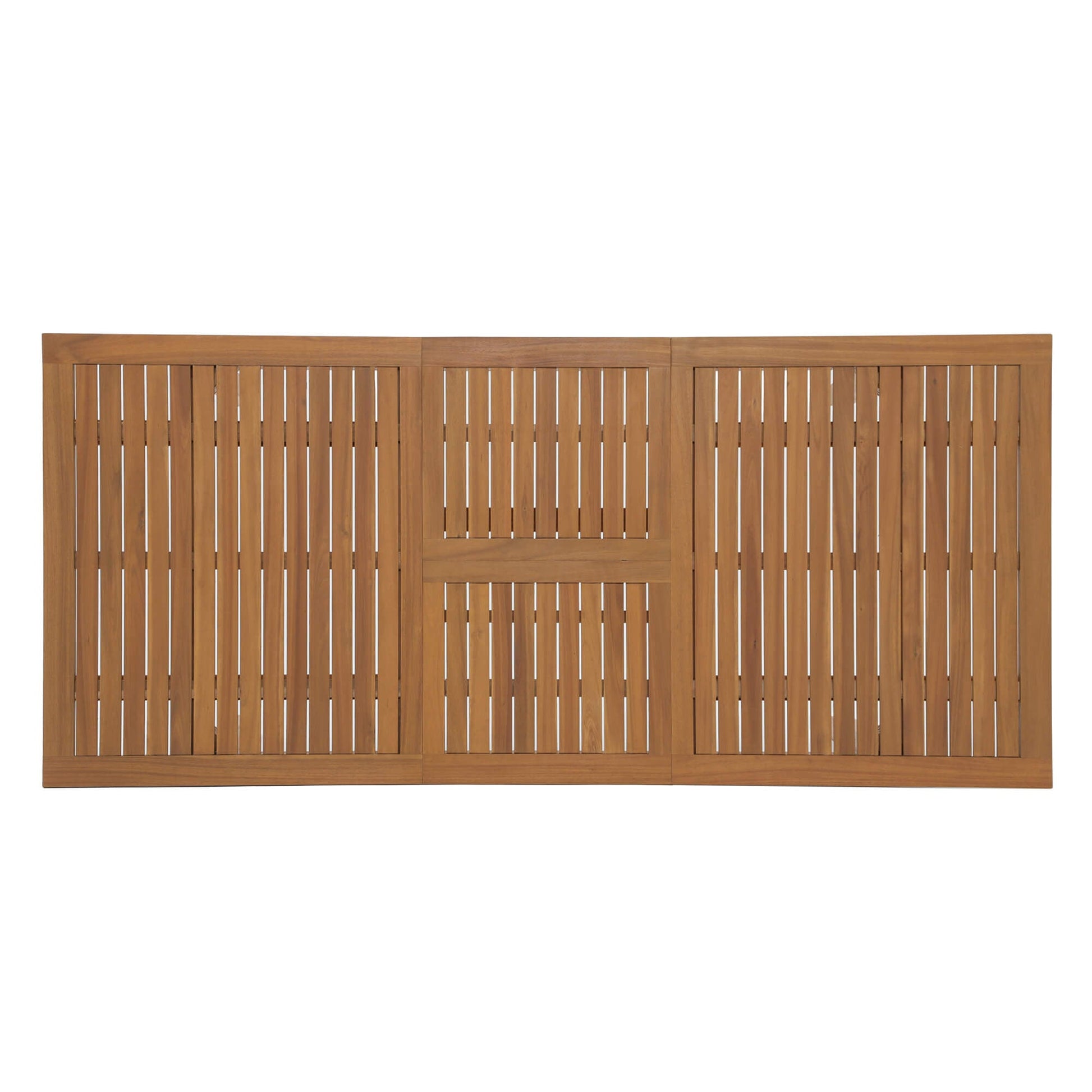Wooden dining table with slatted panel - SUNSITT Modern Premium Patio Outdoor Furniture