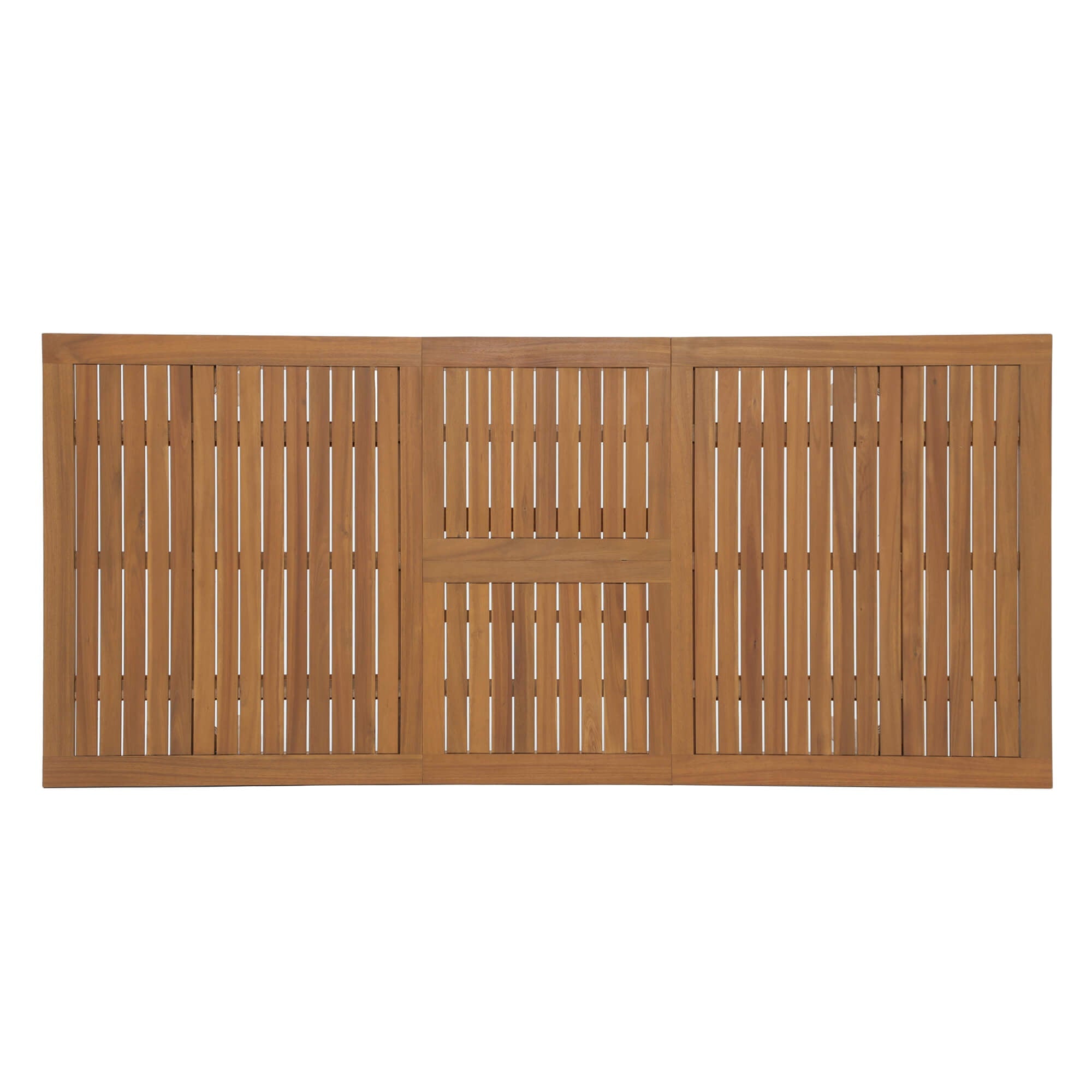 Wooden dining table with slatted panel - SUNSITT Modern Premium Patio Outdoor Furniture