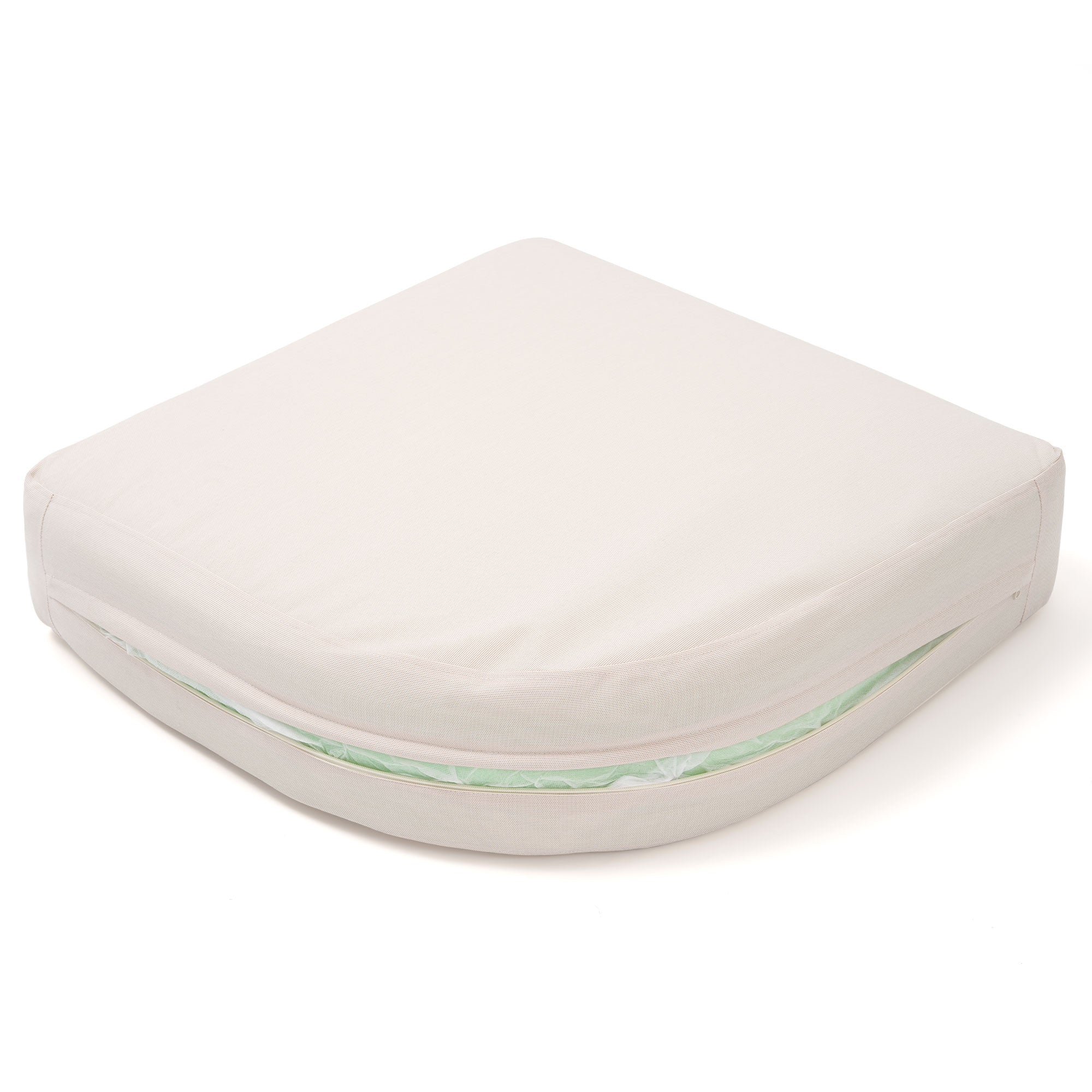 White wedge-shaped pillow- Sunsitt Modern Premium Patio Outdoor Furniture