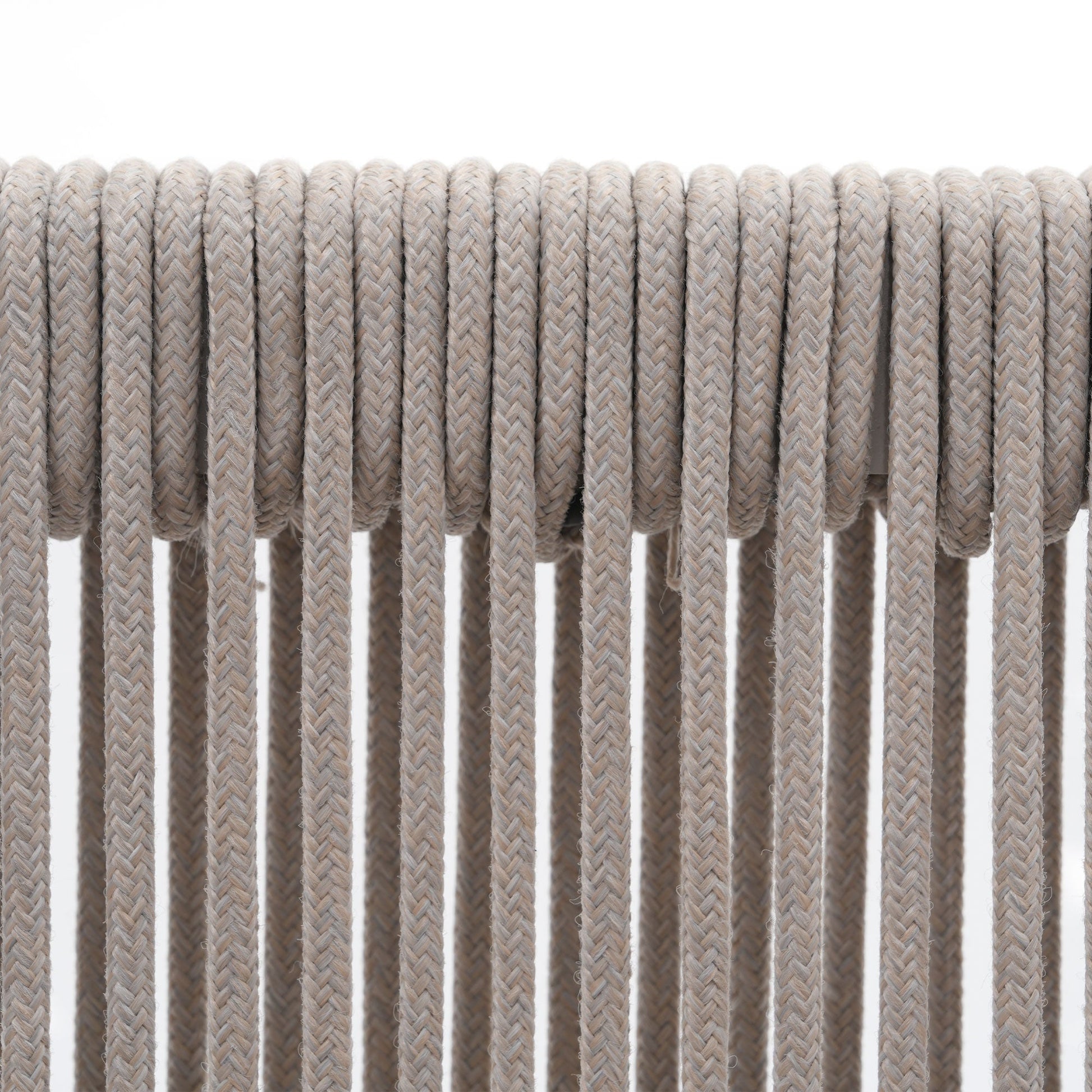Close-up of braided beige rope- SUNSITT Modern Premium Patio Outdoor Furniture