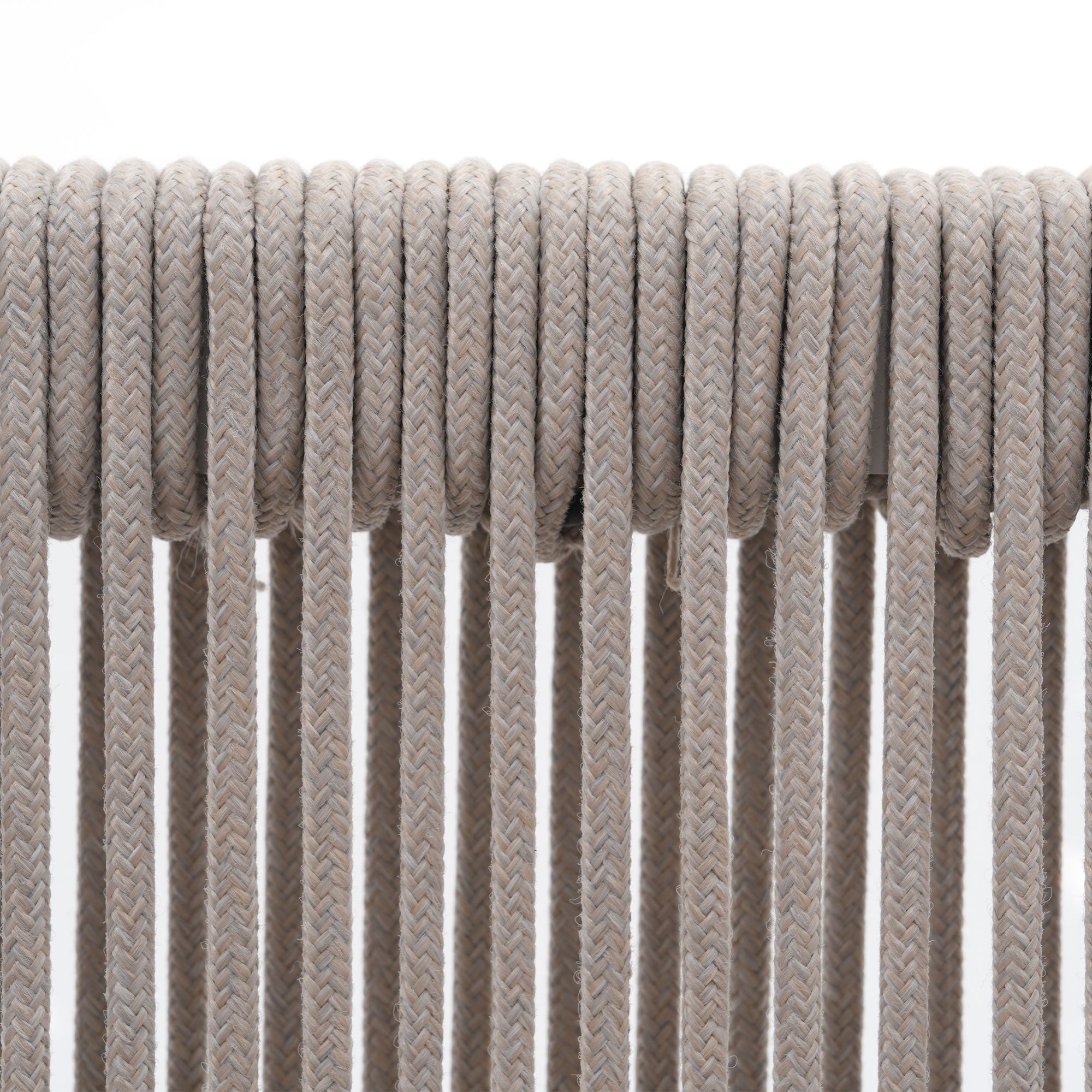Close-up of braided beige rope- Sunsitt Modern Premium Patio Outdoor Furniture