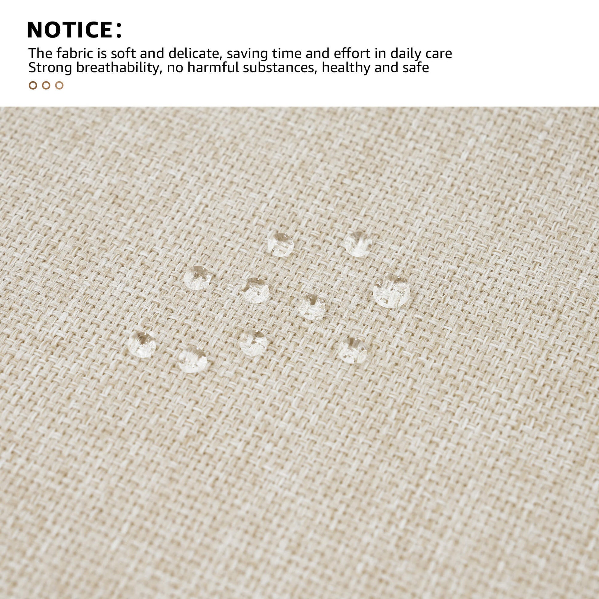 water resistance beige fabric of mori lounge chair