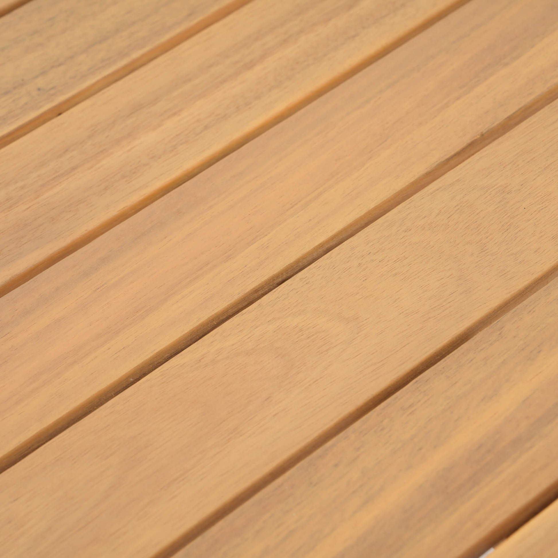 wooden dining table top with slats design