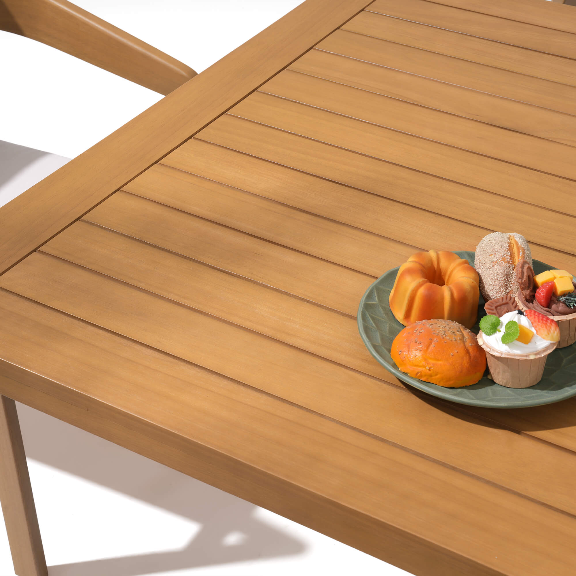 Drift Extendable Outdoor Dining Set For 6-10 People, Eucalyptus Wood, 78''-108''