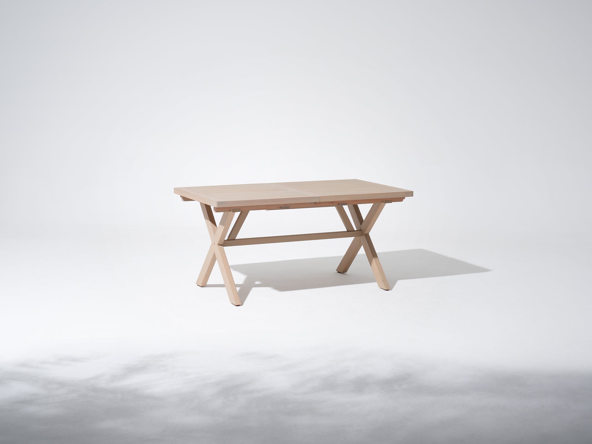 Drift Eucalyptus Wood Outdoor Dining Table With Extendable Design, 63''-87''