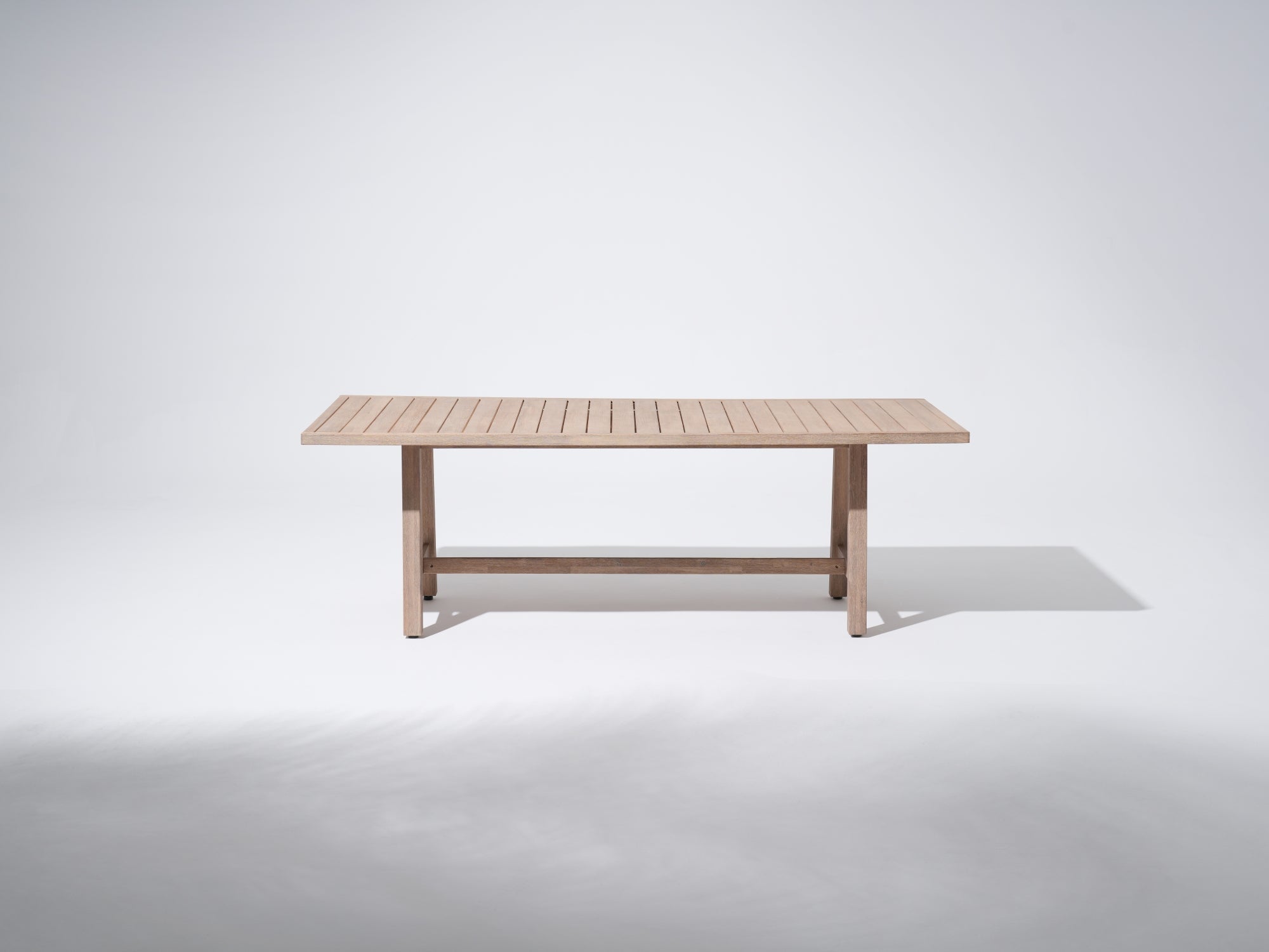 Wooden 90.6'' Outdoor dining table for 8, rectangular outdoor table- SUNSITT Premium Modern Outdoor Patio Dining Furniture