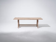 Wooden 90.6'' Outdoor dining table for 8, rectangular outdoor table- Sunsitt Premium Modern Outdoor Patio Dining Furniture