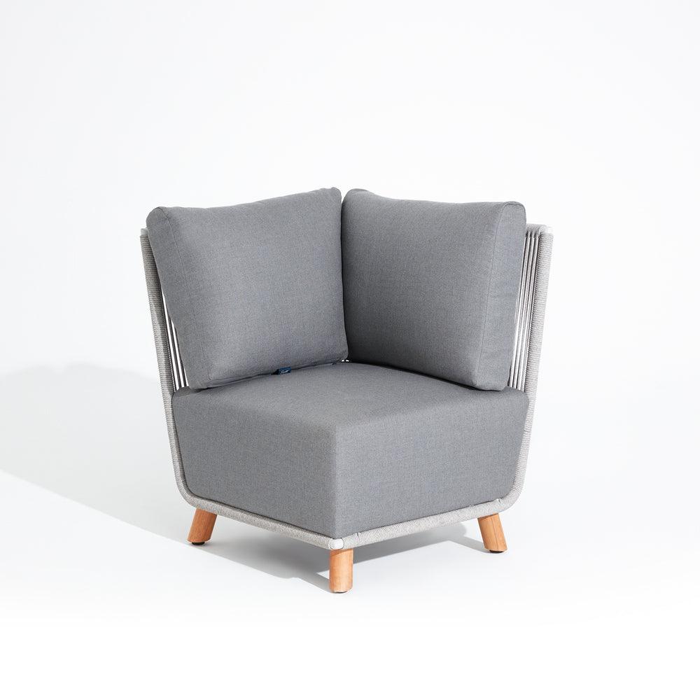 Natural - corner chair, a part of Sectional Set,front view - Sunsitt Signature